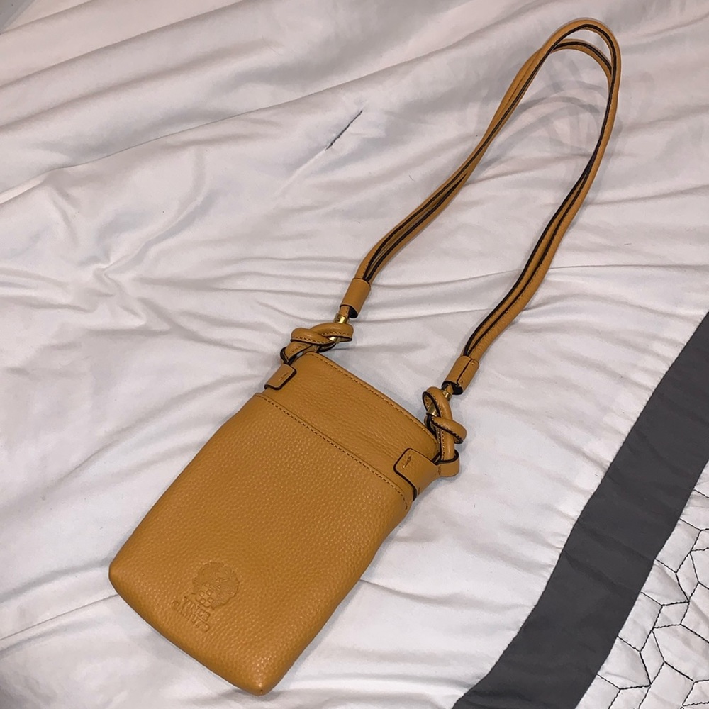 Vince Camuto Mustard Yellow Cross Body Pouch